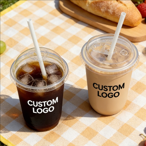 Vasos de Plástico Transparente Personalizados de 9oz, Envueltos Individualmente, para Té de Burbujas, Vasos de Plástico para Café con Logotipo - Product Image 6