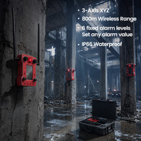 Monitor Gempa Ganda Struktur Pilar Industri XYZ Inclinometer Laser Ranging IP66 Magnetic Mount Peringatan Deformasi Waktu Nyata