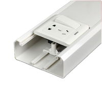 Chemin de câbles et goulottes en PVC avec couvercle pour la protection des fils électriques