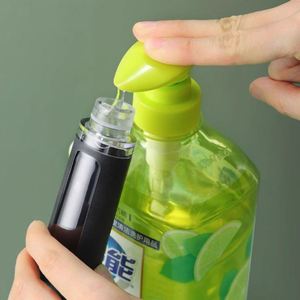 Portable Kitchen <b>Brush</b> Long Handle Liquid Dishes <b>Brush</b> Replaceable Head No Dirty Hands Cleans Kitchen Utensils Cutlery Sinks - Product Image 4