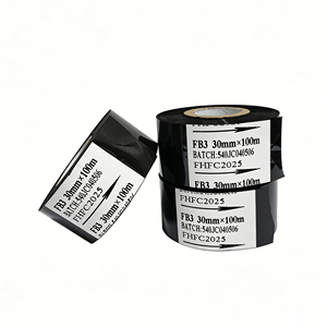Feuille de marquage à chaud noire 25*100 30*100 35*100mm, carbone de codage par transfert thermique pour étiquette compatible PET <span class=keywords><strong>Youna</strong></span> - Product Image 4
