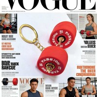 Mochila Ecológica de PVC y Goma con Llavero de Mancuerna Mini y Barra Combinada para Ejercicio y Levantamiento de Pesas, de Fabricante de Artículos Deportivos y de Fitness