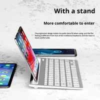 Clavier sans fil rechargeable à double canal transfrontalier, fin, 60 touches, à mécanisme ciseaux silencieux, avec interface PS/2
