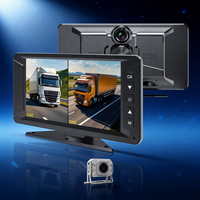 Yüksek Kaliteli 7 inç Çift Yönlü Su Geçirmez Kamyon Araç Kamerası, IPS HD 600CD Monitör ve Kamyon Sürücüleri için Ön Kamera ile Güvenlik Sağlar