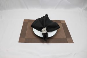 Nappe de table professionnelle en lin fait main 60x60cm avec ourlet double couture pour hôtels et restaurants - Product Image 6