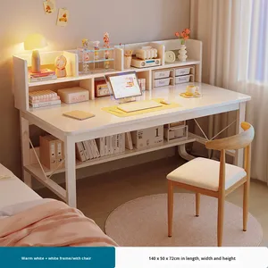 <span class=keywords><strong>Bureau</strong></span> en bois extensible avec étagère intégrée, <span class=keywords><strong>bureau</strong></span> d'étude pour étudiants, chambre à coucher, <span class=keywords><strong>bureau</strong></span> d'écriture, location de maison, <span class=keywords><strong>bureau</strong></span> simple, ensemble de chaise de <span class=keywords><strong>bureau</strong></span>, ordinateur - Product Image 2