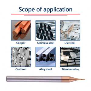 Fraises à fraiser en carbure micro pour machine-outil CNC, 0,2 0,3 0,4 0,5 0,6 0,7 0,8 0,9 mm, <span class=keywords><strong>mini</strong></span> fraises à bout sphérique de petit diamètre, jeu de fraises - Product Image 3