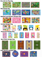 Meistverkaufter Maßgefertigter Spielteppich für Kinder Altersgruppe Kinder Rutschfest Waschbar Wohnzimmer-Deko Kinder-Outdoor-Picknick Bedruckt