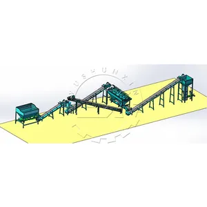 Fully automatic modern organic fertilizer production line