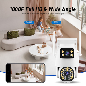 2025 jortan חיצוני ip66 עמיד למים עדשה כפולה 4mp ccctv אבטחה הביתה עם צבע אינפרא אדום מצלמת IP HD מצלמת IP - Product Image 2