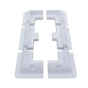 White ABS Solar Plastic Panel Bracket Kits ABS Solar Corner Mount For RV