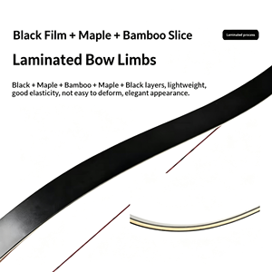 Traditional Style Recurve <strong>Bow</strong> And Arrow Set With Durable Maple Wood Limbs For Outdoor Target Shooting - Product Image 5