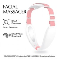 Appareil OEM Électrique Anti Double-Menton, Réducteur de Double-Menton, Machine à Vibrations Micro-Courant, Masseur Facial Liftant en V pour Peau Relâchée