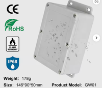 Boîtier de surveillance extérieur étanche IP68 multi-tailles en ABS/PC avec surface lisse pour cartes PCB et caméras de vidéosurveillance