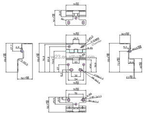 Bản lề gấp nặng bền màu đen - Product Image 2