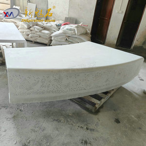 Nuevos Materiales de Construcción de Piedra, Asiento con Respaldo de Hormigón Translúcido de Fibra de Vidrio, Banco UHCPC, Diseño Personalizado, Uso Interior y Exterior - Product Image 1