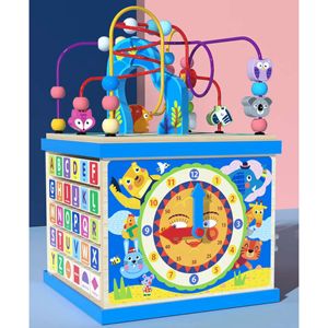 Cubo de Actividades de Madera Montessori 6 en 1, Juguetes Educativos para Niños Pequeños de 1 a 3 Años, Juego para Niños y Niñas - Product Image 3