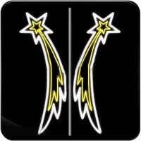 Luces LED Decorativas con Motivo de Estrella 2D para Exteriores, Iluminación de Calles Navideñas, Celebraciones de Pascua, Eventos Festivos, Iluminación Decorativa para Postes