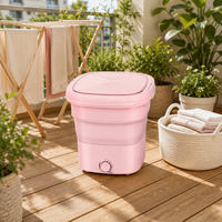 Mini-lave-linge électrique portable à cuve unique, petite machine à laver de voyage pour vêtements de bébé et chaussettes