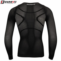 Haut de compression pour homme à manches longues, séchage rapide, sous-vêtement de sport personnalisé pour le cyclisme et le fitness