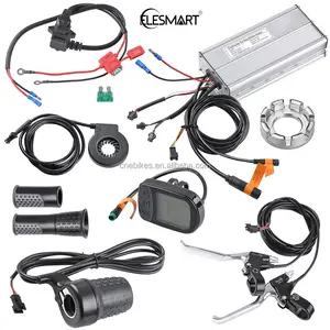 ELESMART produce altri accessori per biciclette ruota anteriore per bicicletta elettrica 26 "48V 1000W Kit di conversione Ebike E-bike con LCD