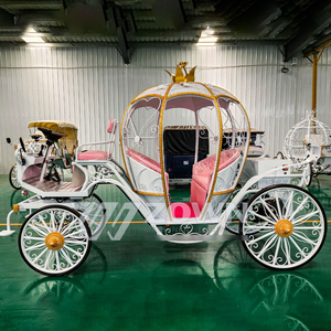 Calèche royale électrique Citrouille de Cendrillon - Nouvelle Arrivée Décoration professionnelle personnalisable pour fêtes et mariages à vendre - Product Image 4