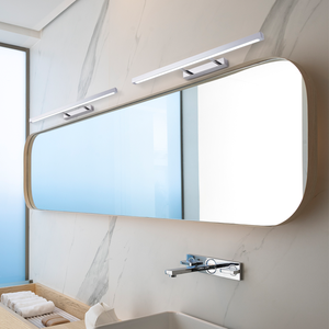 Applique murale LED moderne en alliage d'aluminium blanc rectangulaire 3500K lumière chaude à montage en surface pour éclairage de salle de bain - Product Image 6