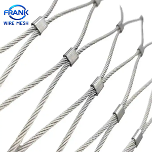 鸟网用套管电缆网304 316不锈钢钢丝绳网 - Product Image 3