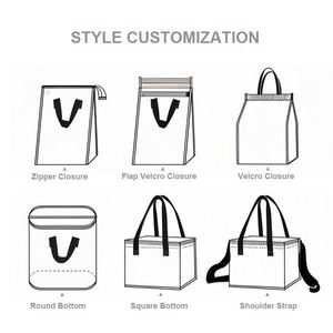 Wholesale Disposable Thermal Cooler Bags Letter Aluminum Foil Takeaway Hot/Cold Food Handle Custom Durable Insulated Bag - Product Image 2