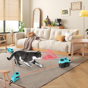 Giocattolo <span class=keywords><strong>Laser</strong></span> per Gatti in Plastica Certificato CE, Moderno Gioco Interattivo Automatico a 3 Velocità Ricaricabile con Telecomando per Gatti - Product Image 3