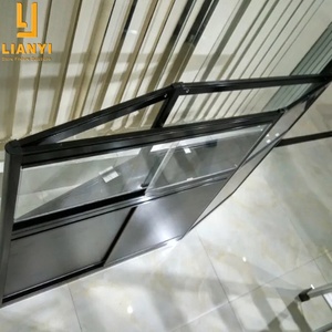 Gabinete de mostrador de exhibición de aluminio con cerradura Cabina de exhibición móvil portátil Vitrina de vidrio pequeña - Product Image 6