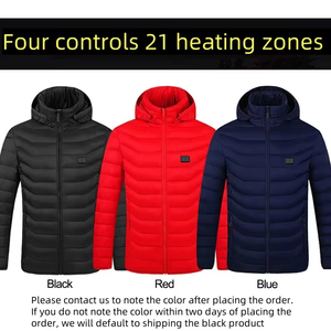 แจ็กเก็ตมีฮู้ดให้ความอบอุ่นสำหรับผู้ชายเสื้อให้ความอบอุ่นมีฮู้ดแขนยาวกันน้ำได้9โซนสำหรับฤดูหนาว - Product Image 6