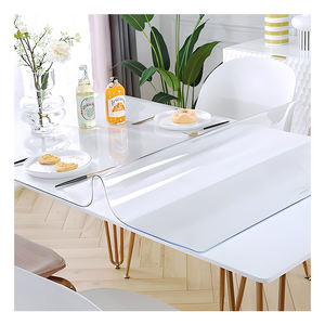 Nappe en PVC transparente, imperméable et résistante à l'huile, directement <span class=keywords><strong>de</strong></span> l'usine, pour la maison, les mariages, les fêtes, les banquets et l'extérieur - Product Image 4