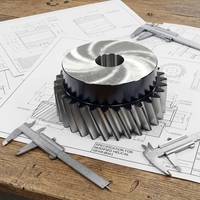 Engrenage hélicoïdal standard forgé en acier allié, haute charge, angle de pression personnalisable, OEM/ODM pour les machines de construction éolienne