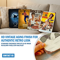 Échantillon Gratuit : Plaques Métalliques Vintage, Affiches de Films Classiques, Impression UV 20x30, Art Mural Personnalisé pour la Maison, la Cave du Homme, Artisanat, Cadeau, Plaques en Étain