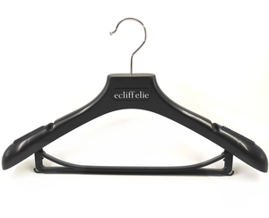 Móc Treo Quần Áo Bằng Nhựa Mới Có Logo Tùy Chỉnh Móc Treo Quần Áo Bằng Nhựa Cao Su Màu Đen - Product Image 6