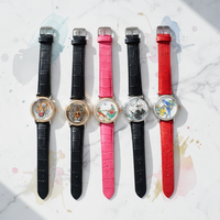 Montre mécanique personnalisable avec fermoir, cadran argenté, verre saphir, motif animal tigre émaillé, pour homme, cadeau
