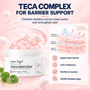 Crème Réparatrice CICA en Capsules Double Formule, Meilleure Vente, Éclaircissante, Raffermissante, Hydratation Intense, Nourrissante pour Peaux Ternes, Sèches et Relâchées - Product Image 3