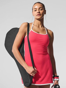 Nouvel arrivage de robe de tennis de fitness sans manches à encolure dégagée pour femmes exercice de tapis de course de gymnastique anti-éblouissement robe de yoga de style mignon et sexy - Product Image 2