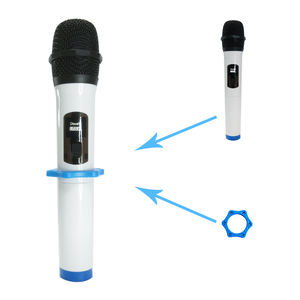 ที่ดีที่สุดคุณภาพระดับมืออาชีพคาราโอเกะไมโครโฟนไร้สายแบบพกพาเย็นไมค์ราคาถูกในราคา - Product Image 4
