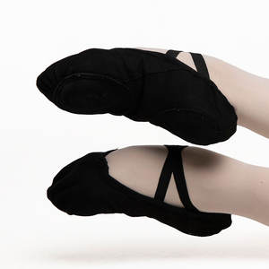 E5014 Grosir Murah Kualitas Tinggi Sepatu Latihan Balet Anak Perempuan Penari Kanvas Balita - Product Image 1