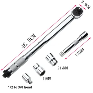 Llave Dinamométrica Ajustable OEM de Acero al Carbono, Preconfigurada, 1/4, 3/8, 1/2, Sistema Métrico - Product Image 2