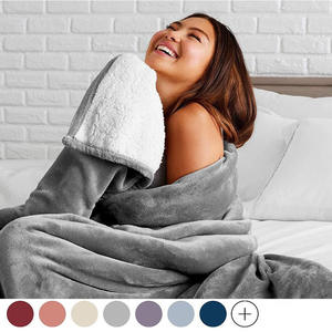 Manta de cama de lana Sherpa de franela suave con impresión personalizada de sublimación ultra cálida de lujo para invierno - Product Image 6