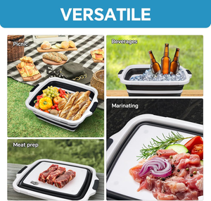 फोल्डेबल कैंसरबंद सिंक कटिंग बोर्ड ढक्कन ढहने योग्य bq प्रीप ट्यूब्स भोजन के लिए - Product Image 5