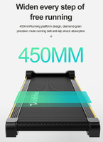 Nouveau Design Pliant Fitness Gym Intérieur Exercice Tapis Roulant Sans Puissance Musculation Pliable Marche Tapis Roulant Test de Fréquence Cardiaque