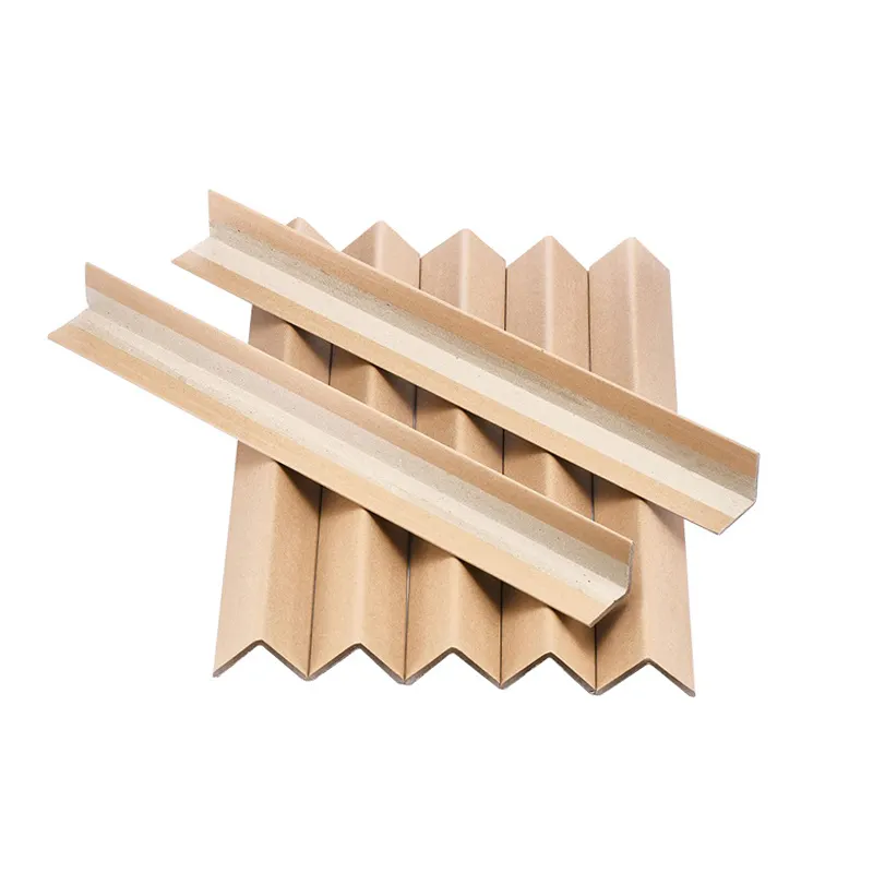 Protector de borde de esquina de papel corrugado, cartón de alta resistencia, envío de palés, embalaje