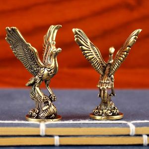 Vintage Brass <b>Bird</b> Figurine Metal Alloy Crafts Mythical Eagle Ornament for Collectible and Home Decor - Product Image 1
