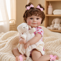 Boneka Bayi Reborn 20 Inch, Mirip Bayi Asli, Bahan Vinyl Lembut, Mainan Bayi Baru Lahir Realistis untuk Hadiah Anak, Grosir, Custom