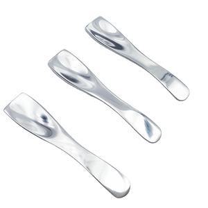 DF313 Espátula Cosmética de Metal de Aleación de Zinc, Exquisita y Lujosa, Plateada, para Crema, Masajes y Aplicación, Catálogo de Herramientas - Product Image 1