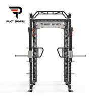 PILOTSPORTS Équipement d'entraînement bras/poitrine pour la maison et la salle de sport, Bras de jammer réglables, Accessoire pour demi-rack et full rack